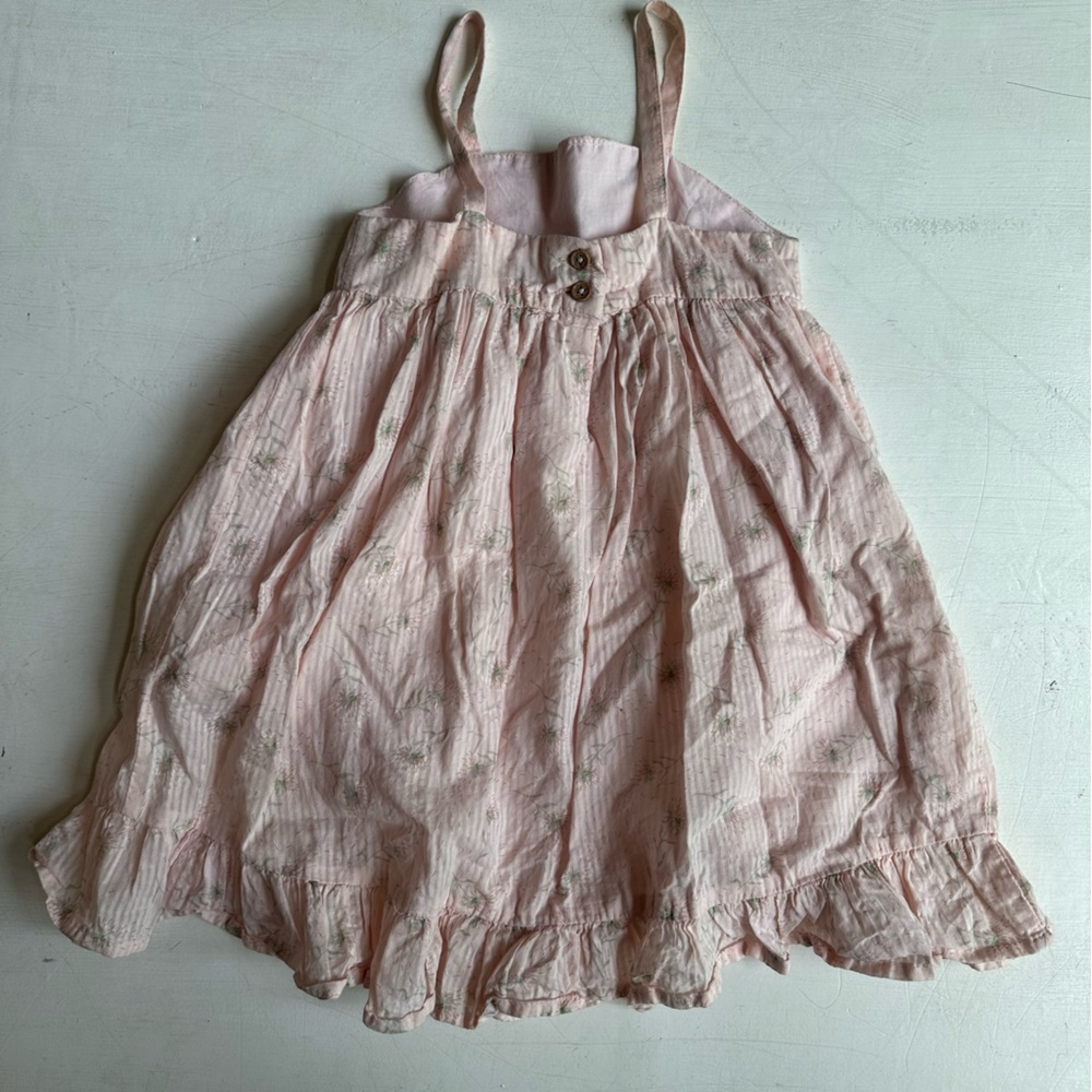 Bundle Tahari Light Pink Ruffled Dress and H&M Yellow Tiered Dress - Picture 5 of 8